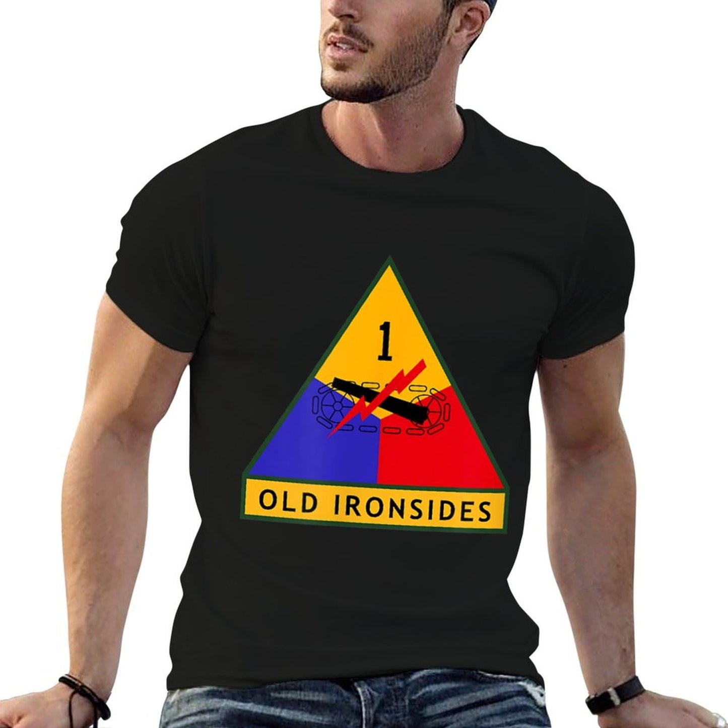 1st Armored Division Army WWII Old Ironsides  Odor-resistant T-Shirt