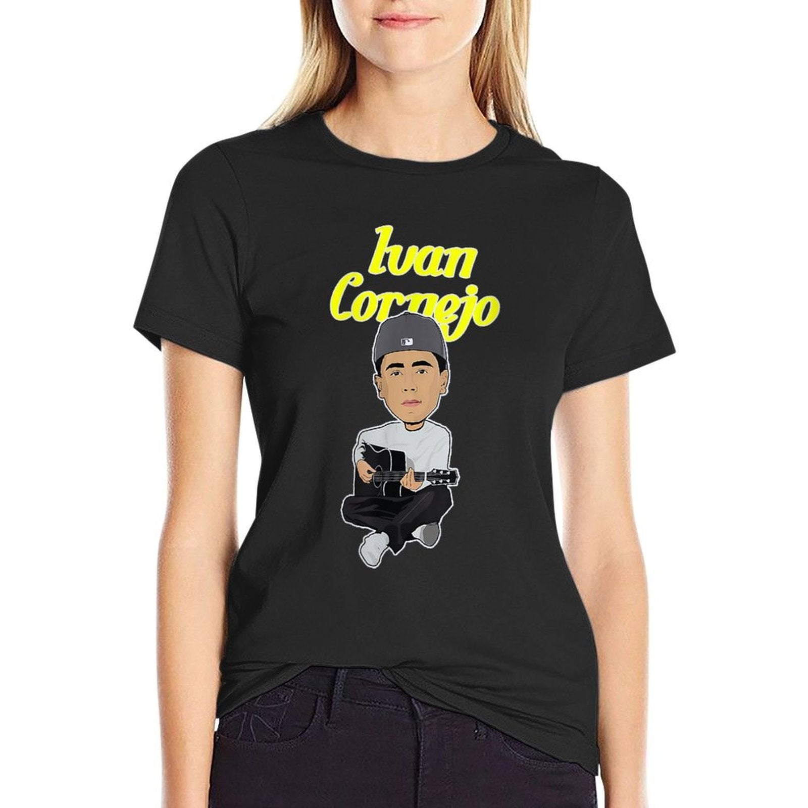 Womens Ivan Mexico Cornejo Acustico Musica Cantante Music Mexico  Trendy Pattern T-Shirt