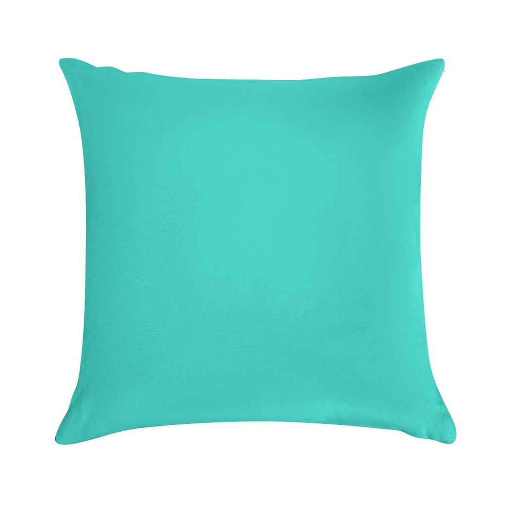 PLAIN TURQUOISE -100 TURQUOISE AND AQUA  AND CYAN SHADES ON OZCUSHIONS ON ALL PRODUCTS Soft Style Accent Throw Pillow