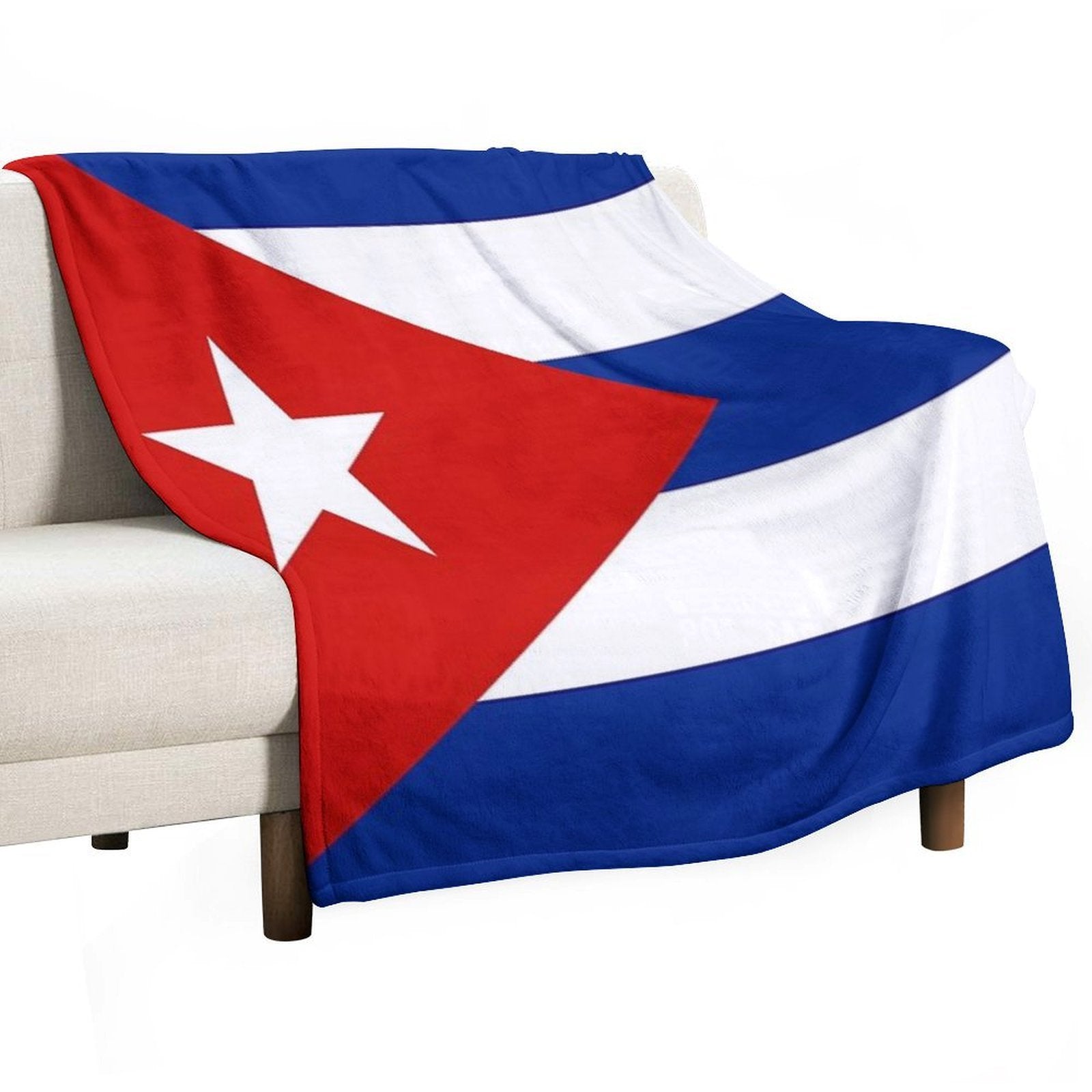 Cuban Flag Durable Throw Blanket