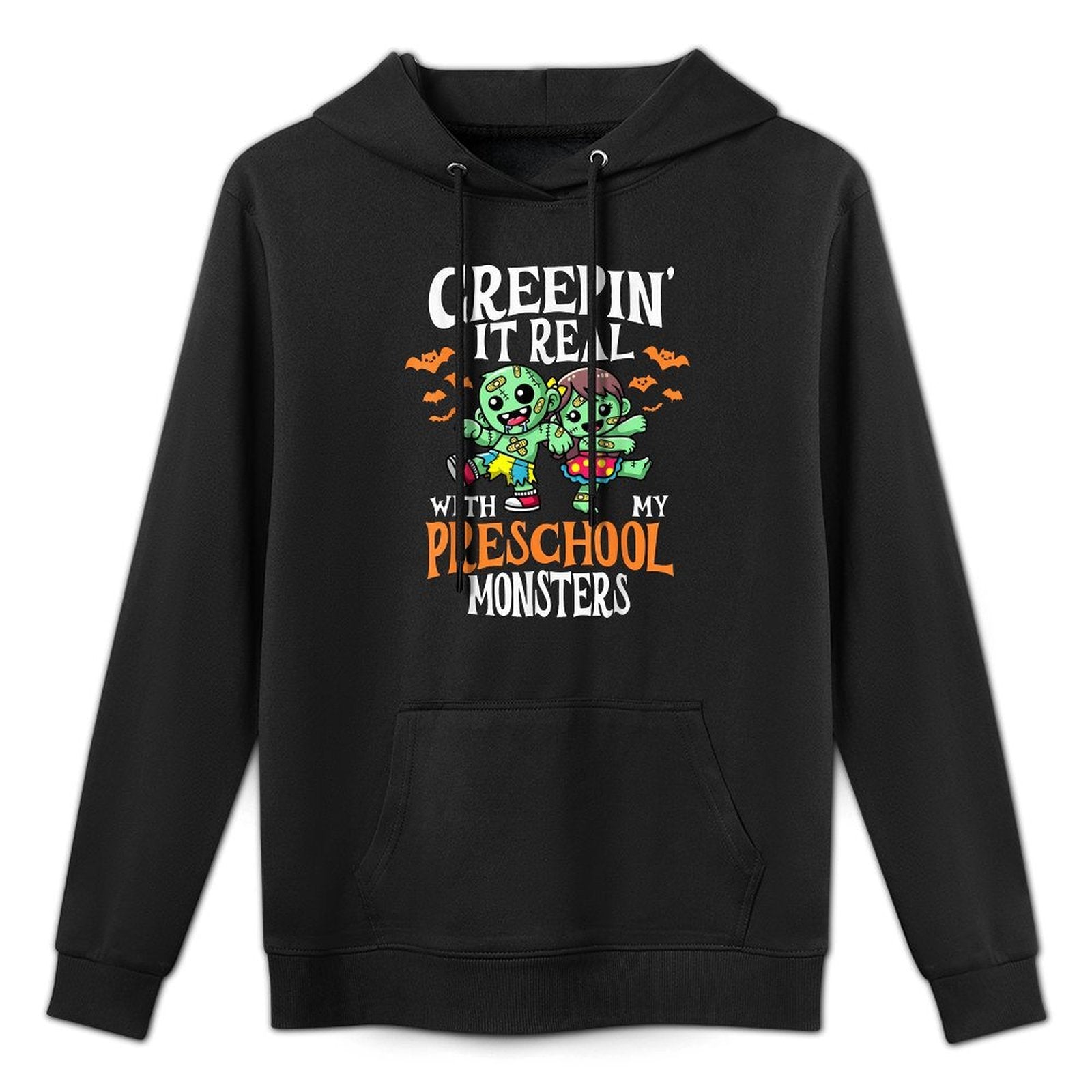 Creepin It Real Monster School Preschool Teacher Halloween Easy Care Hoodie
