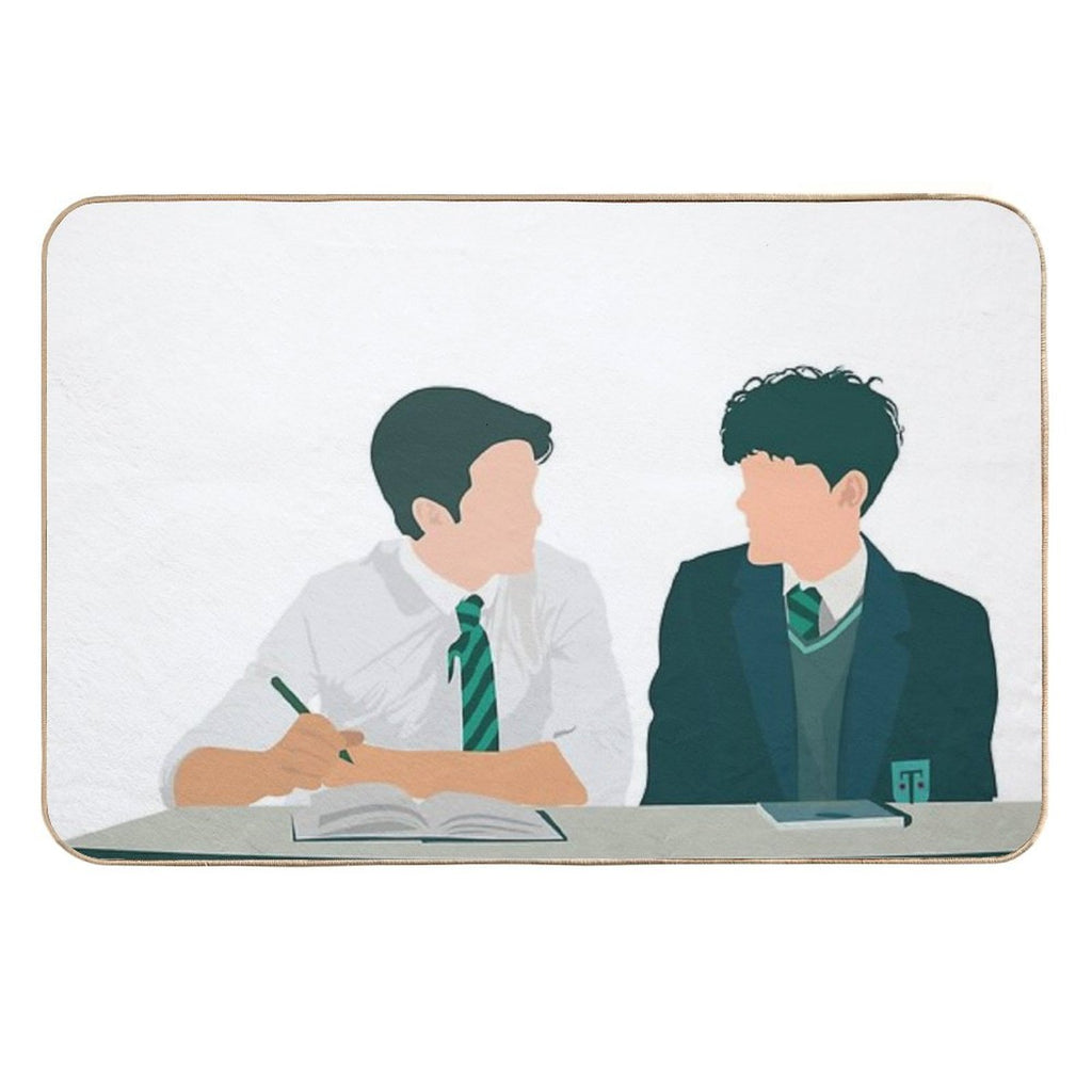 Heartstopper - Nick And Charlie  Non-Slip Bath Mat