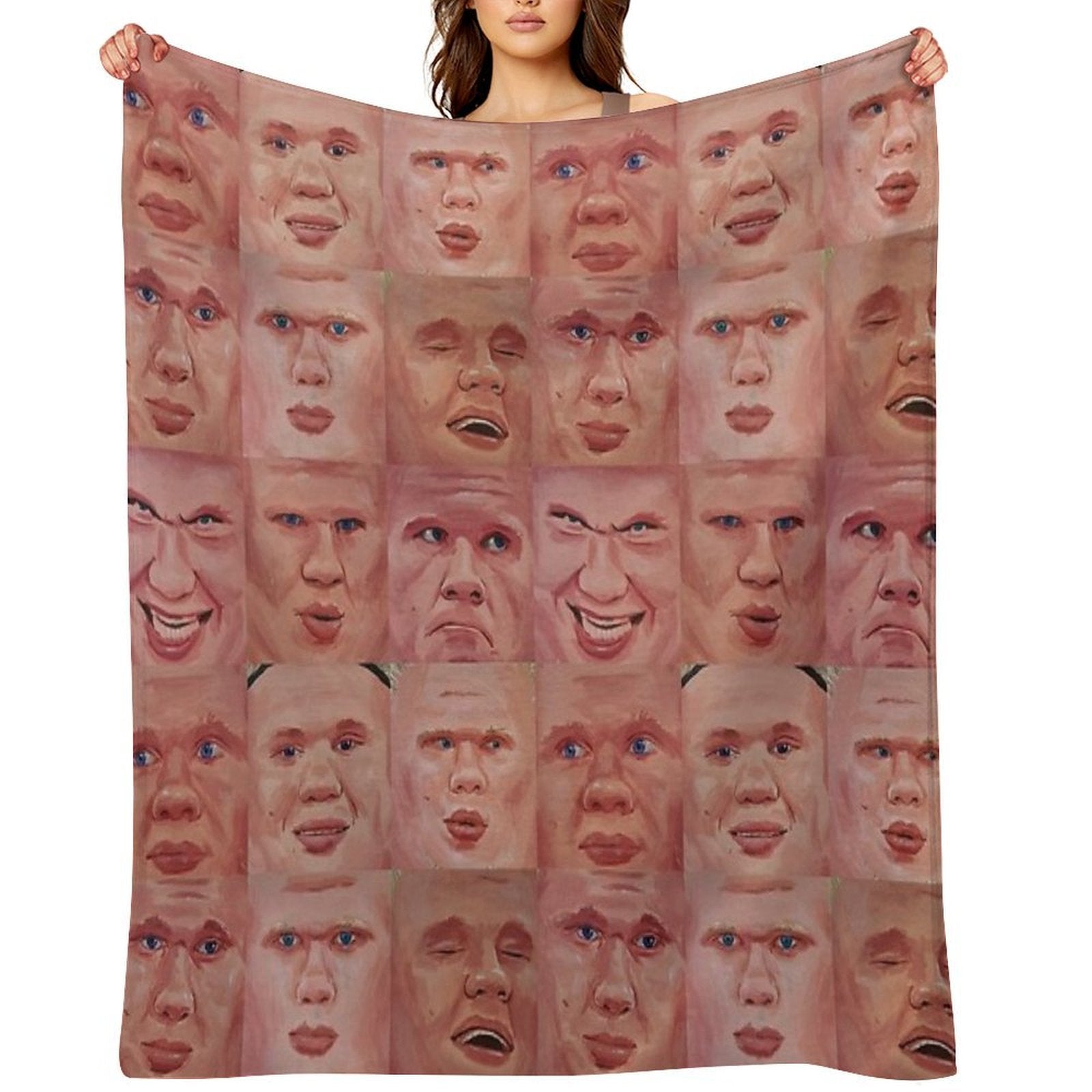 Erling Haaland Pattern Lightweight Throw Blanket