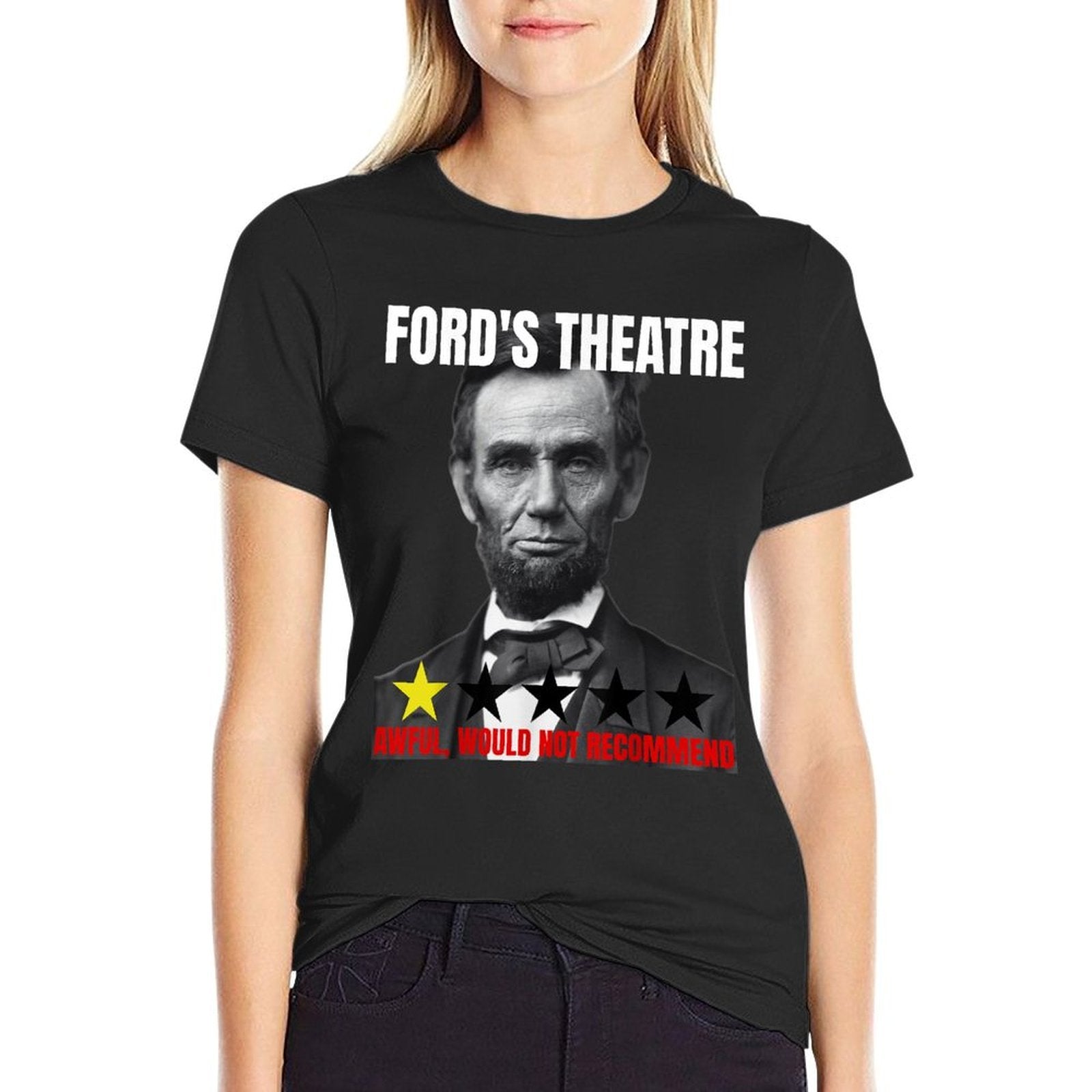 Fords Theatre Abraham Lincoln Funny Abe Meme Not Recommend  Eco-friendly Material T-Shirt
