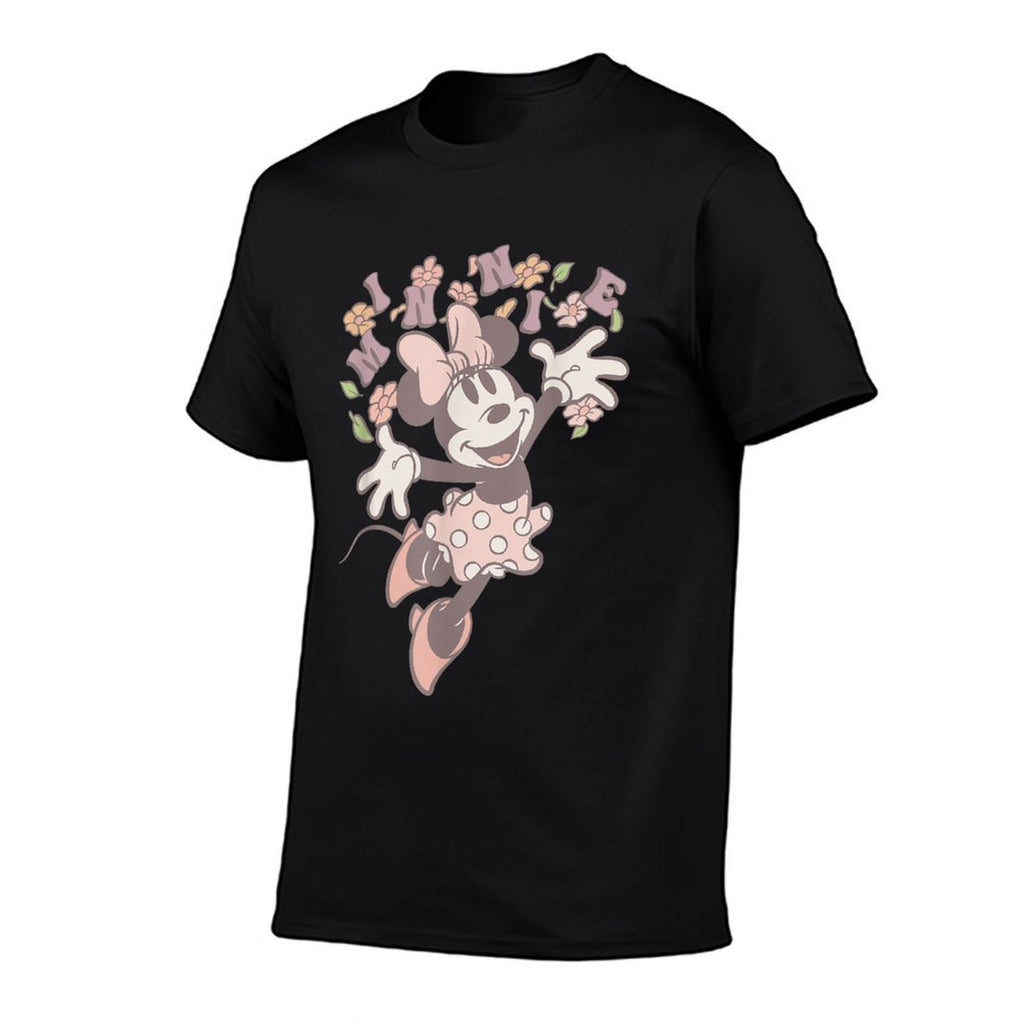 Disney Minnie Mouse Classic Minnie With Flowers  Graphic-printed T-Shirt