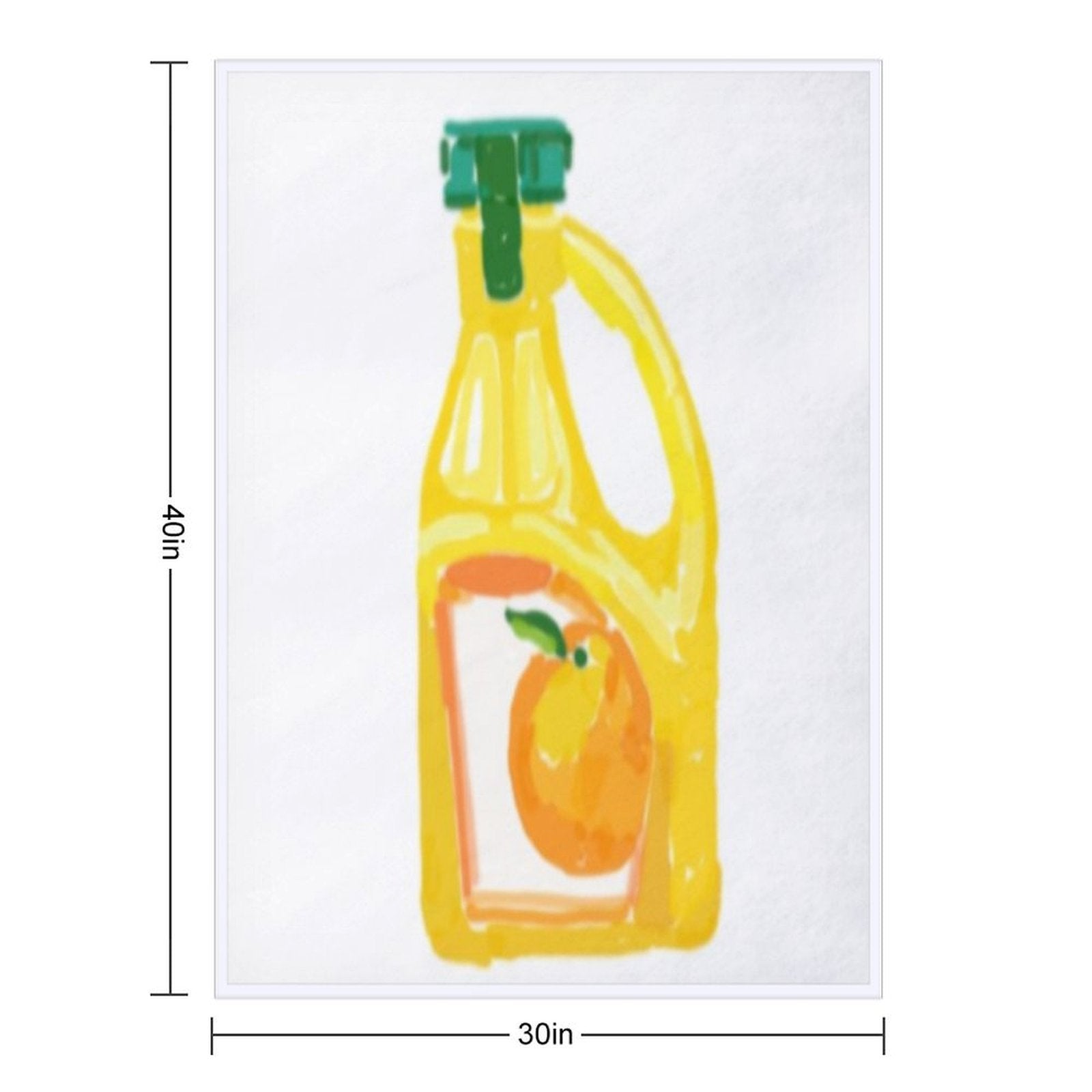 Orange Juice Premium Throw Blanket