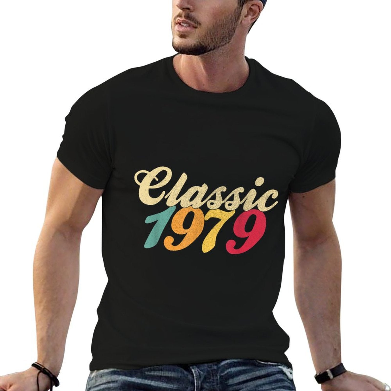 40th Birthday Gifts 1979 Funny Retro 40 Mens Womens Classic  Quick-drying T-Shirt