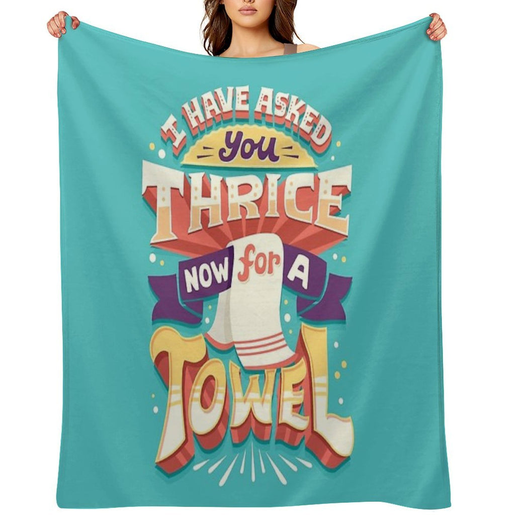 I Have Asked You Thrice Premium Throw Blanket