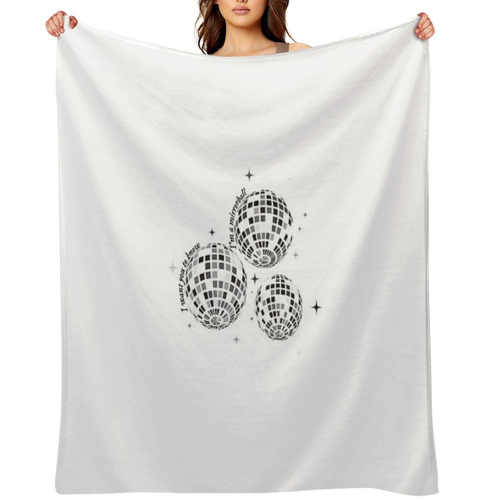 Mirrorball Velvety-soft Throw Blanket