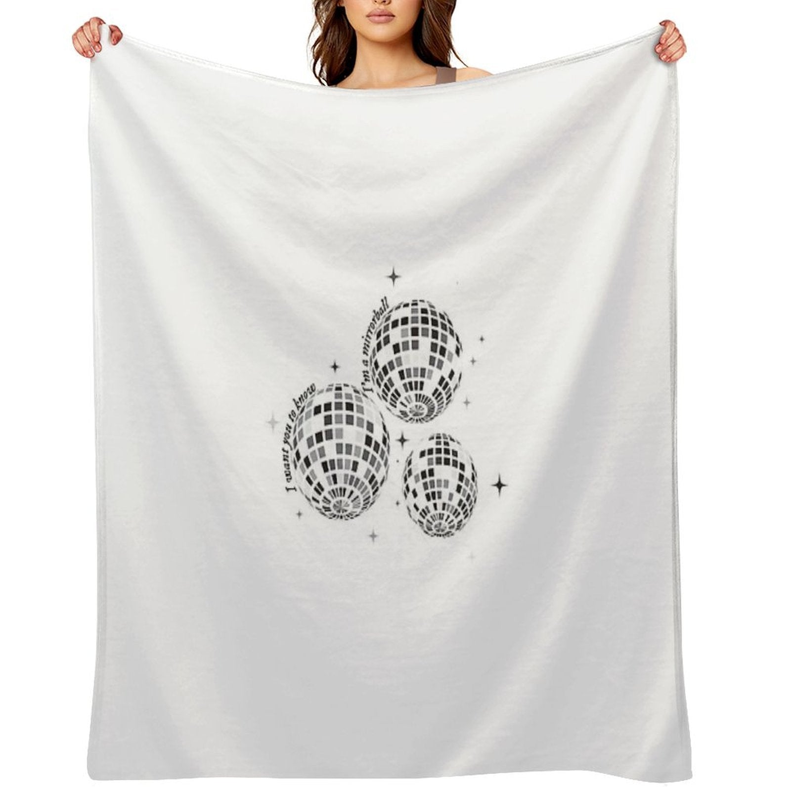 Mirrorball Velvety-soft Throw Blanket