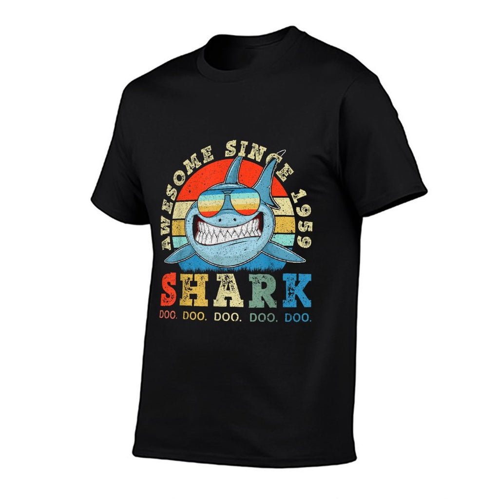 Shark Awesome 1959 60th Birthday Gifts 60 Years Old  Vintage-inspired T-Shirt