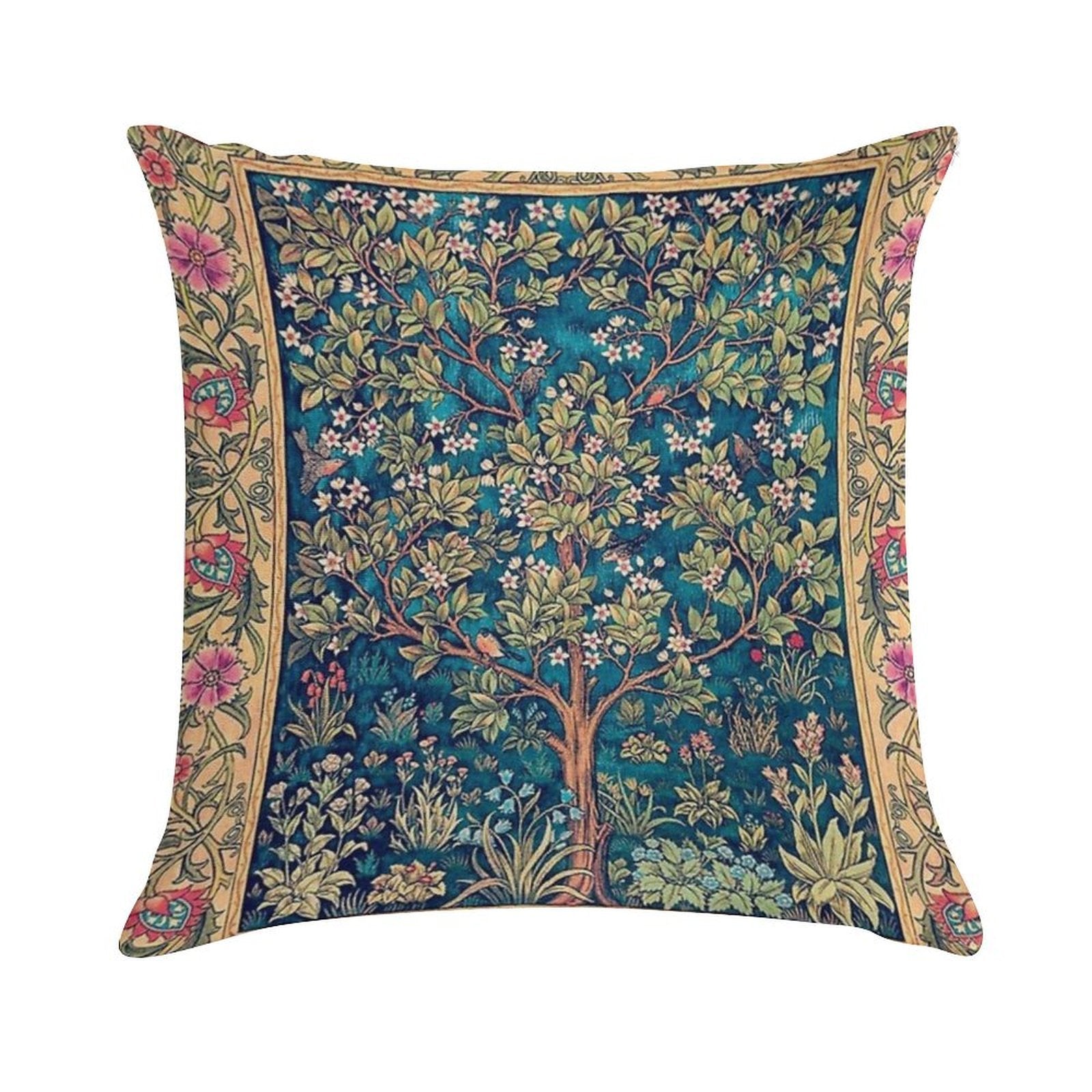 William Morris - Tree of Life, No,3. Soft Multiple Sizes Throw Pillow