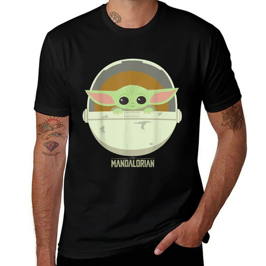 Star Wars The Mandalorian The Child Bassinet Portrait  Easy-care T-Shirt
