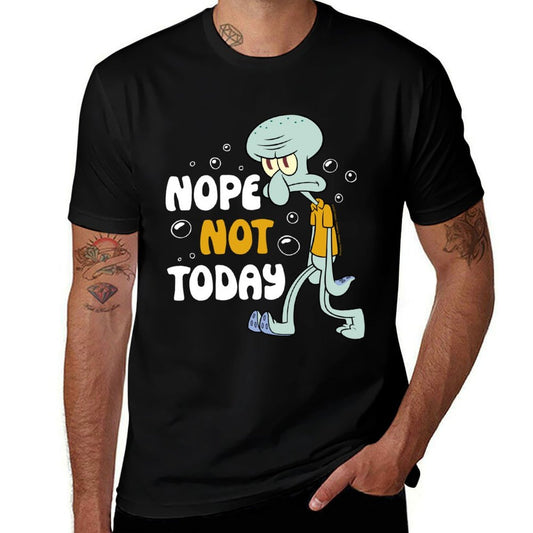 SpongeBob SquarePants - Squidward Tentacles Nope Not Today  Relaxed-fit T-Shirt