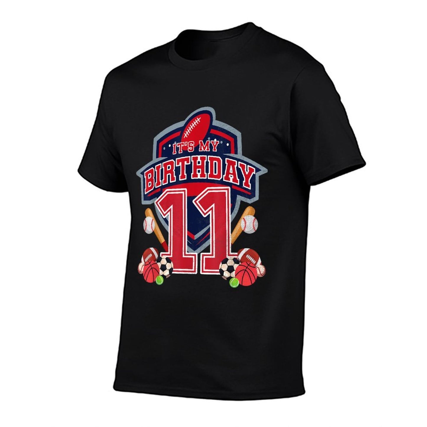 Sports It's My 11th Birthday Boys 11 Year Old Birthday Party  Trendy Pattern T-Shirt