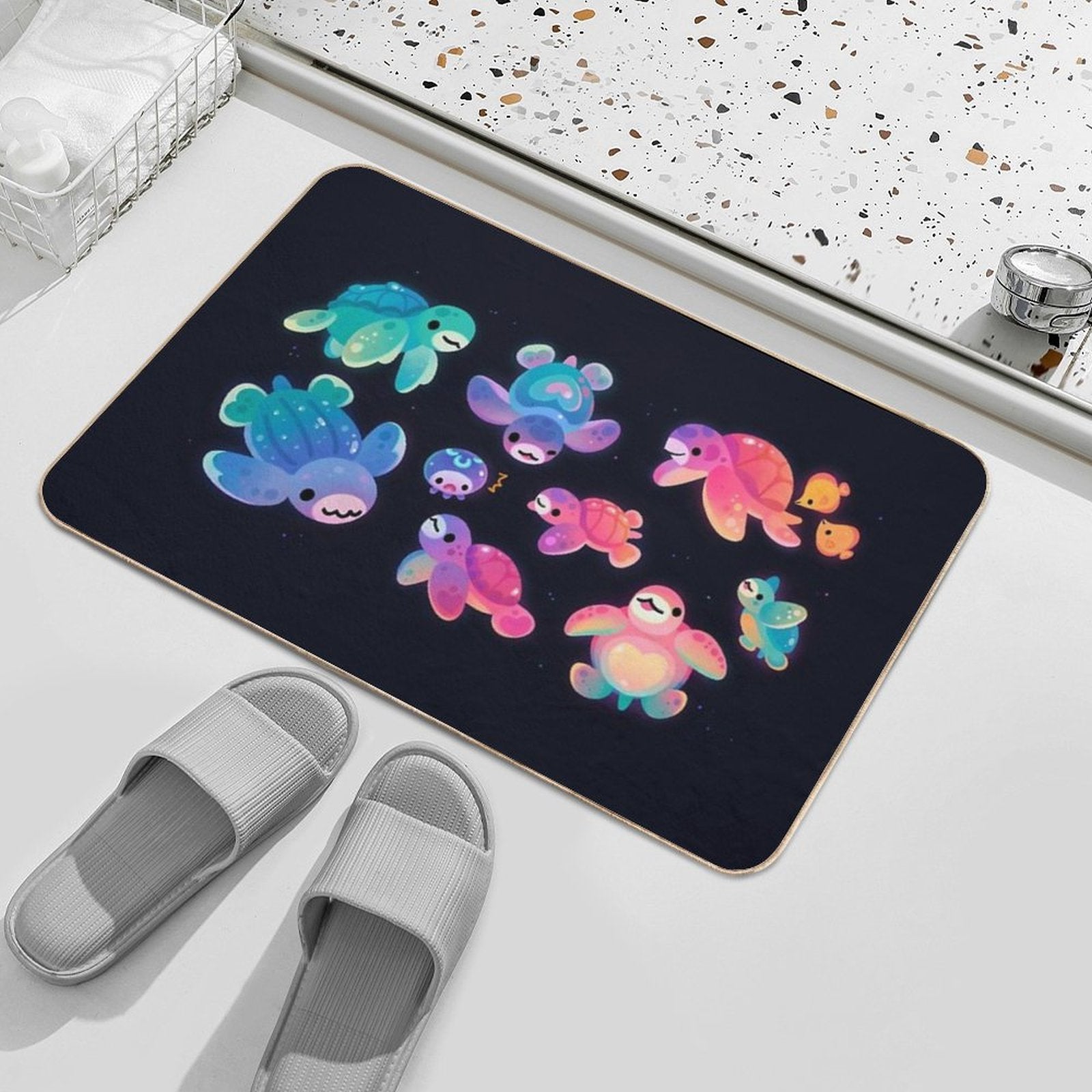 Sea Turtle  Anti-Trip Bath Mat