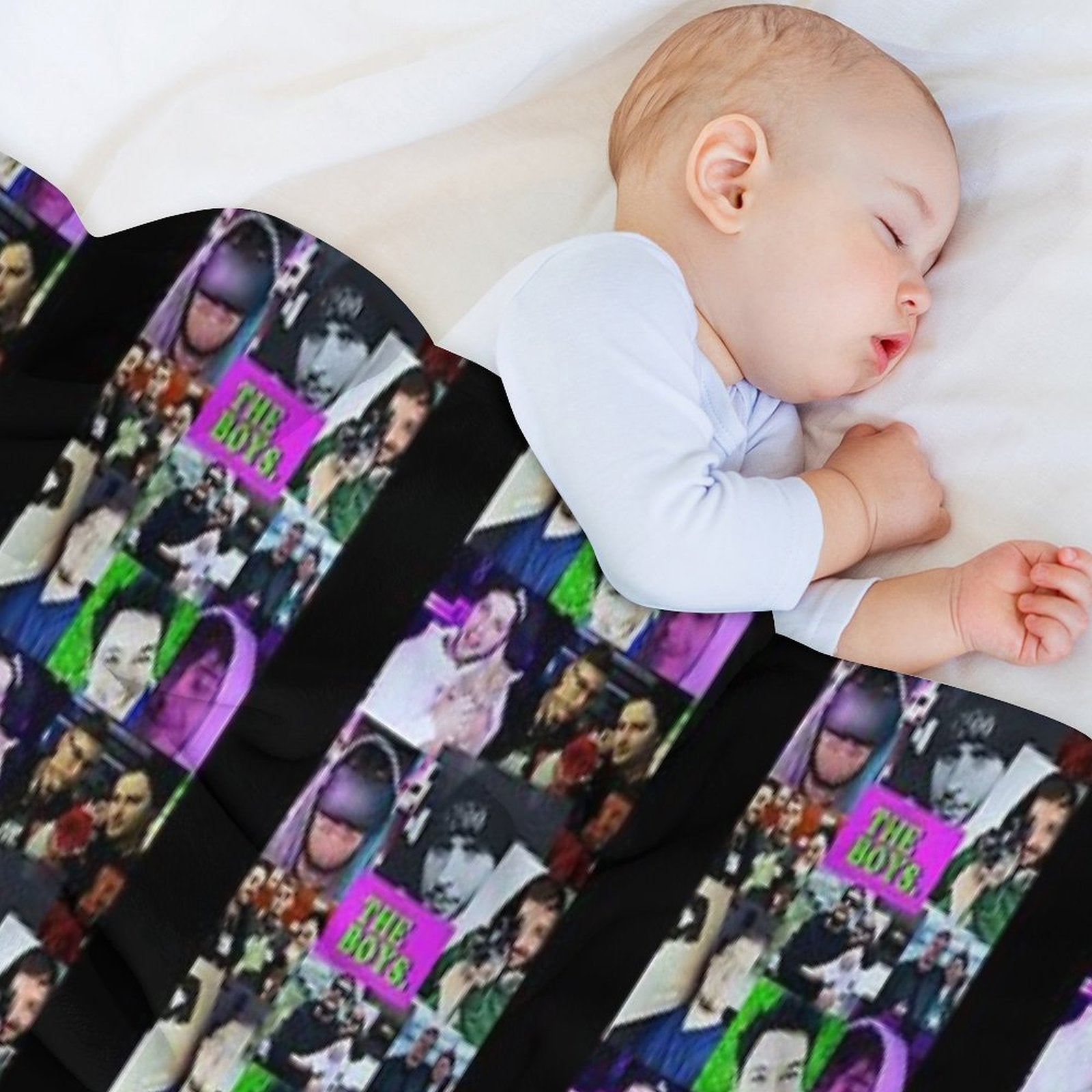 The Boys Collage Eco-conscious Throw Blanket