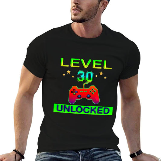 30th Birthday Level 30 Unlocked Birthday Gifts  Eco-friendly Material T-Shirt