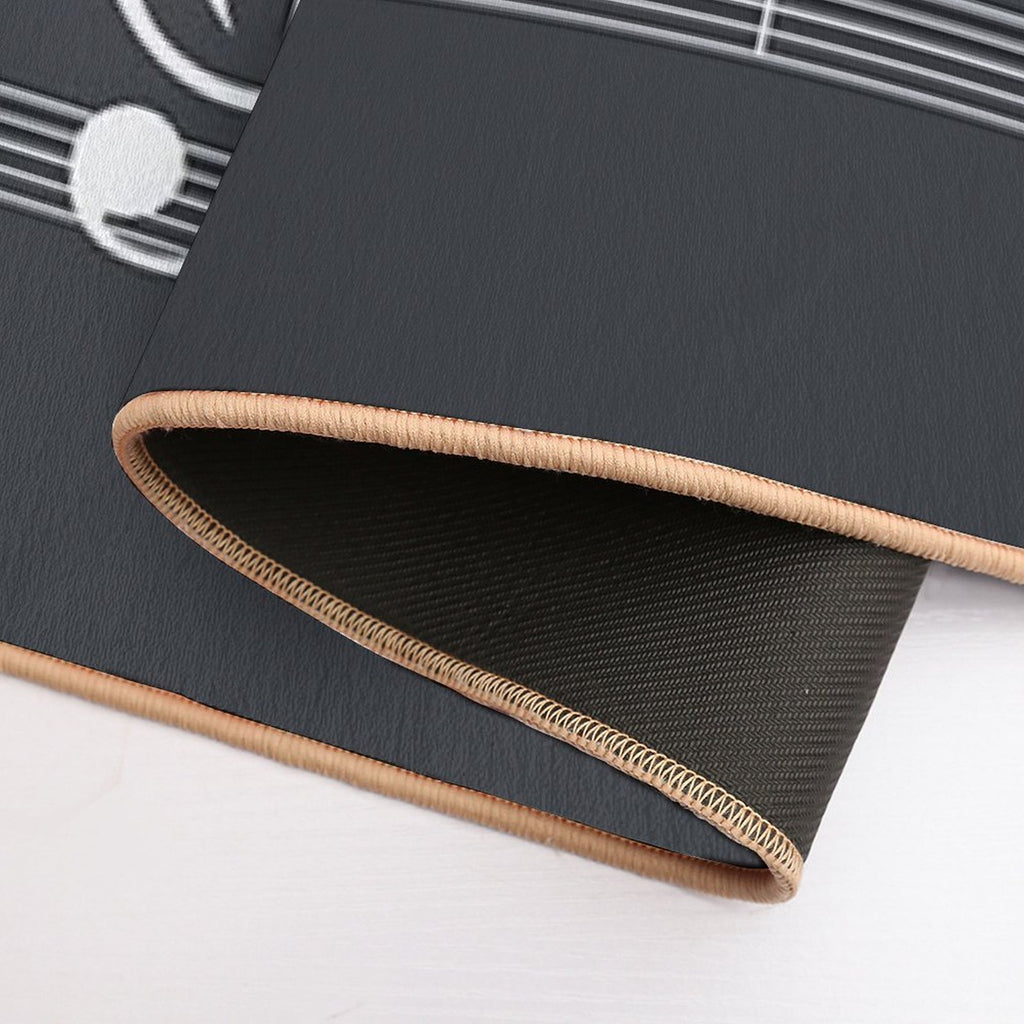 The Sound of Nature In Motion - White  Stain-Proof Bath Mat