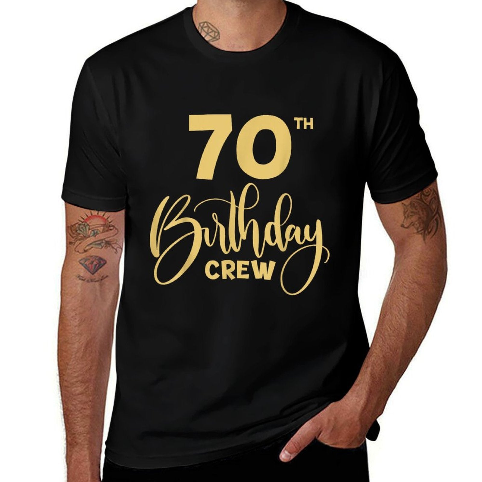 70th Birthday Crew for Gifts Birthday Party Group Family  Graphic-printed T-Shirt