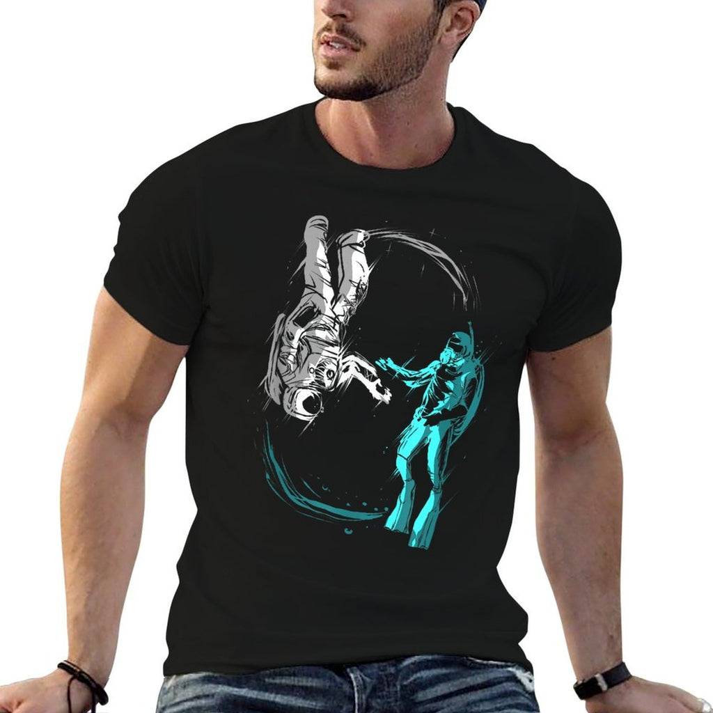 Astronaut Scuba Diver Underwater for Diving Scuba Dive Space  Slim-fit Cut T-Shirt