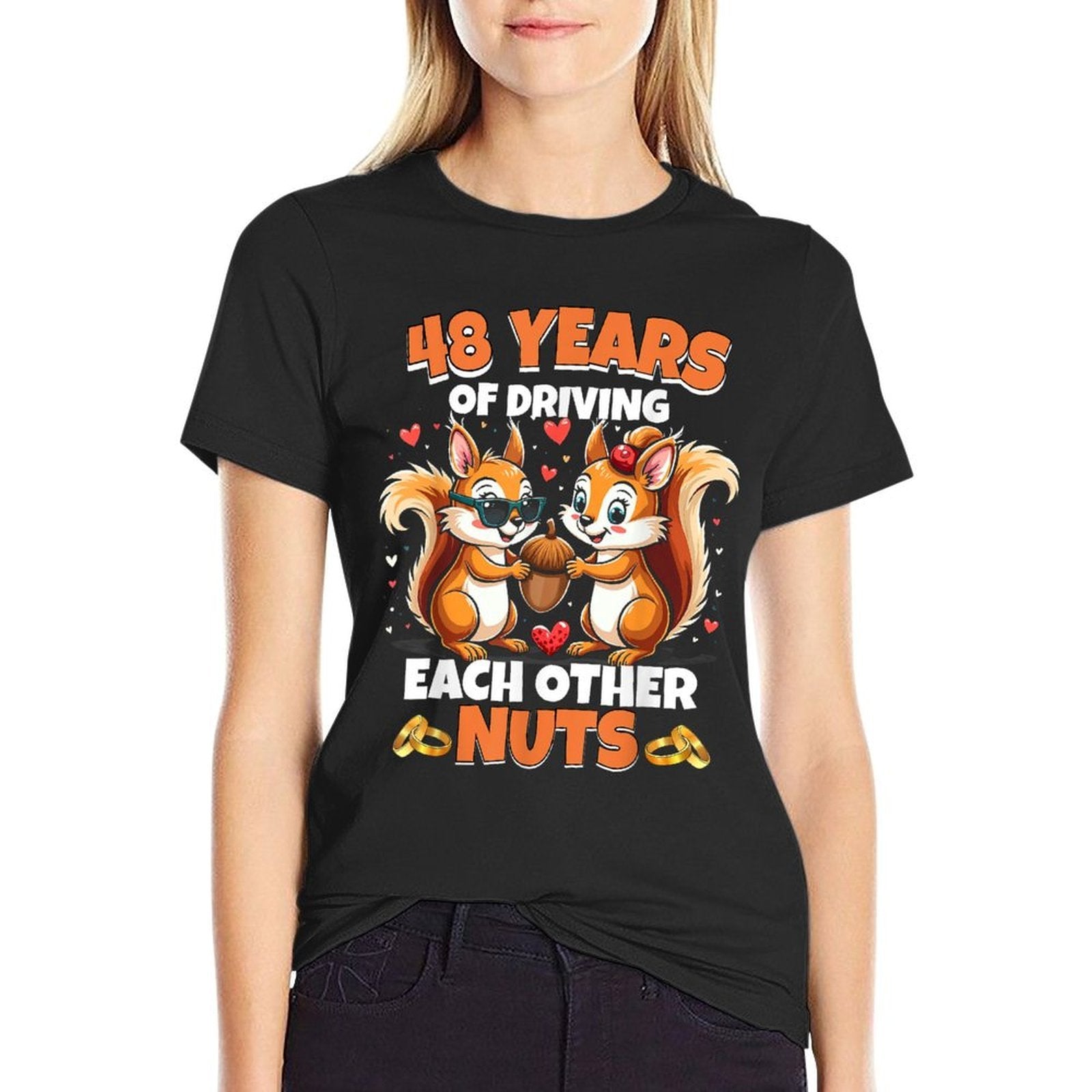 48th Wedding Anniversary 48 Years Of Driving Each Other Nuts  Lightweight T-Shirt
