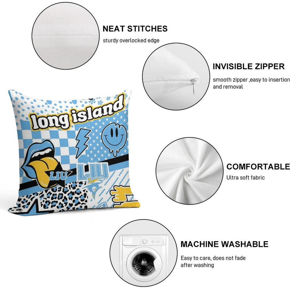 Long Island Soft Decorative Cover Throw Pillow