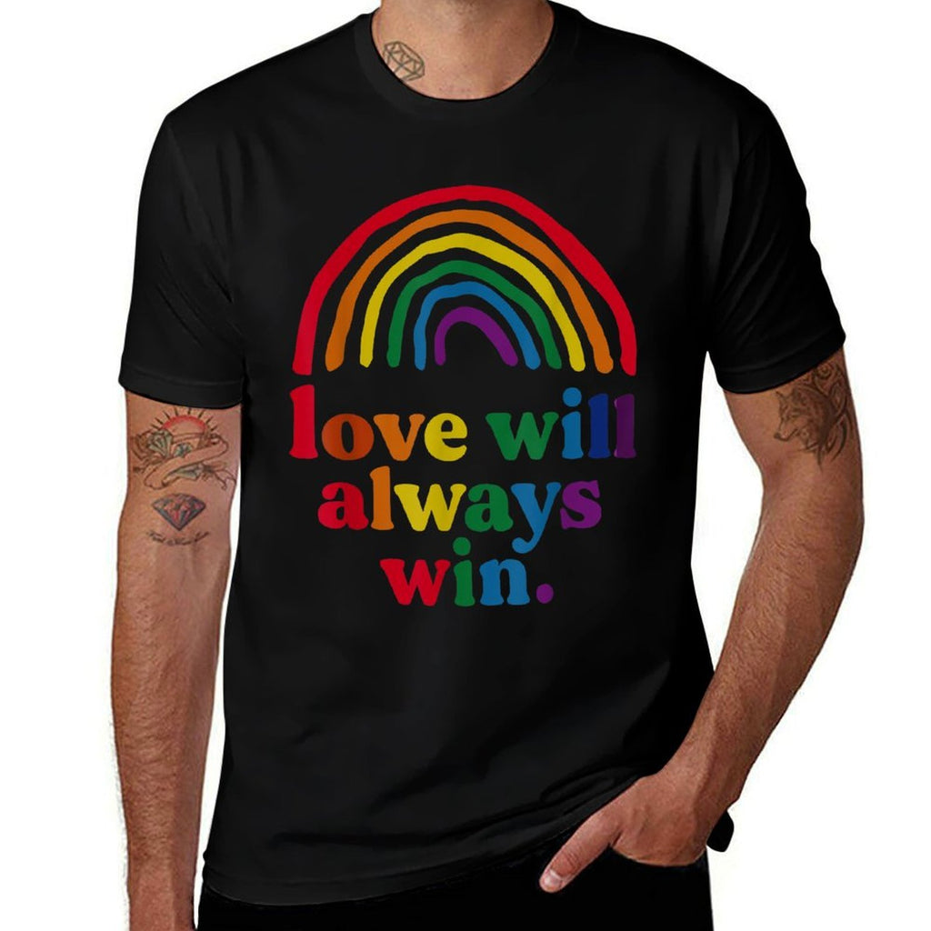 Love Will Always Win Pride Rainbow Kid Child LGBT Quote Fun  Versatile T-Shirt