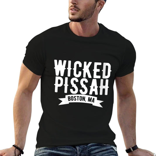 Womens Wicked Pissah Boston V-Neck Comfortable T-Shirt