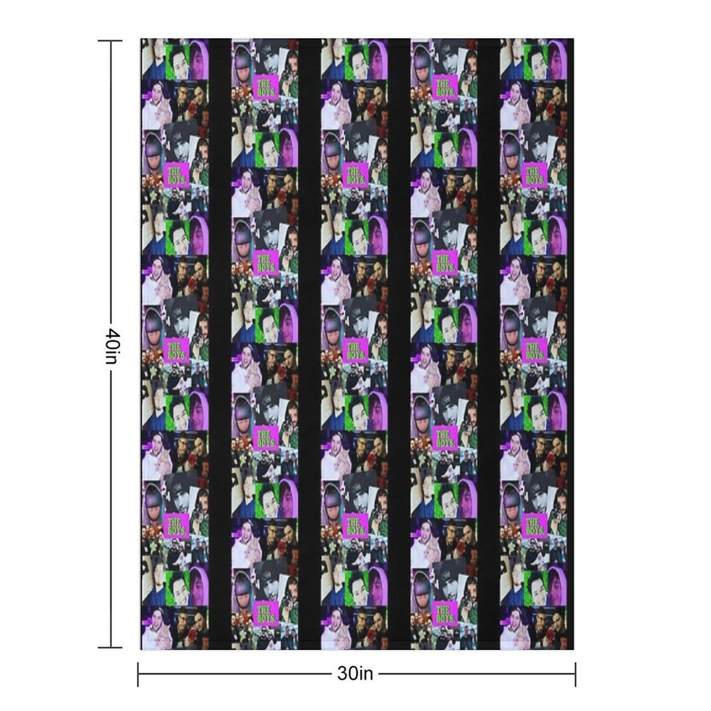 The Boys Collage Eco-conscious Throw Blanket