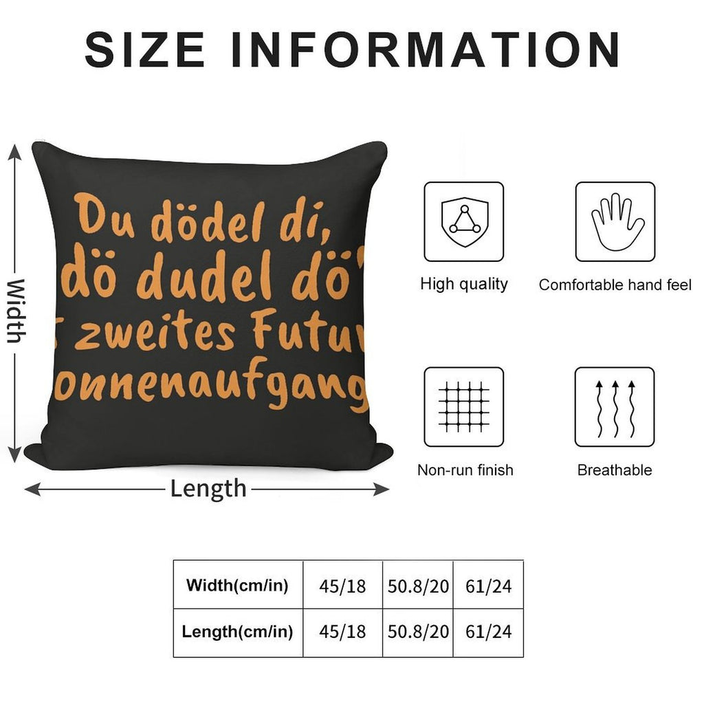 Yodeling Diploma - Loriot - TV Kult - German Soft Bedroom Essential Throw Pillow