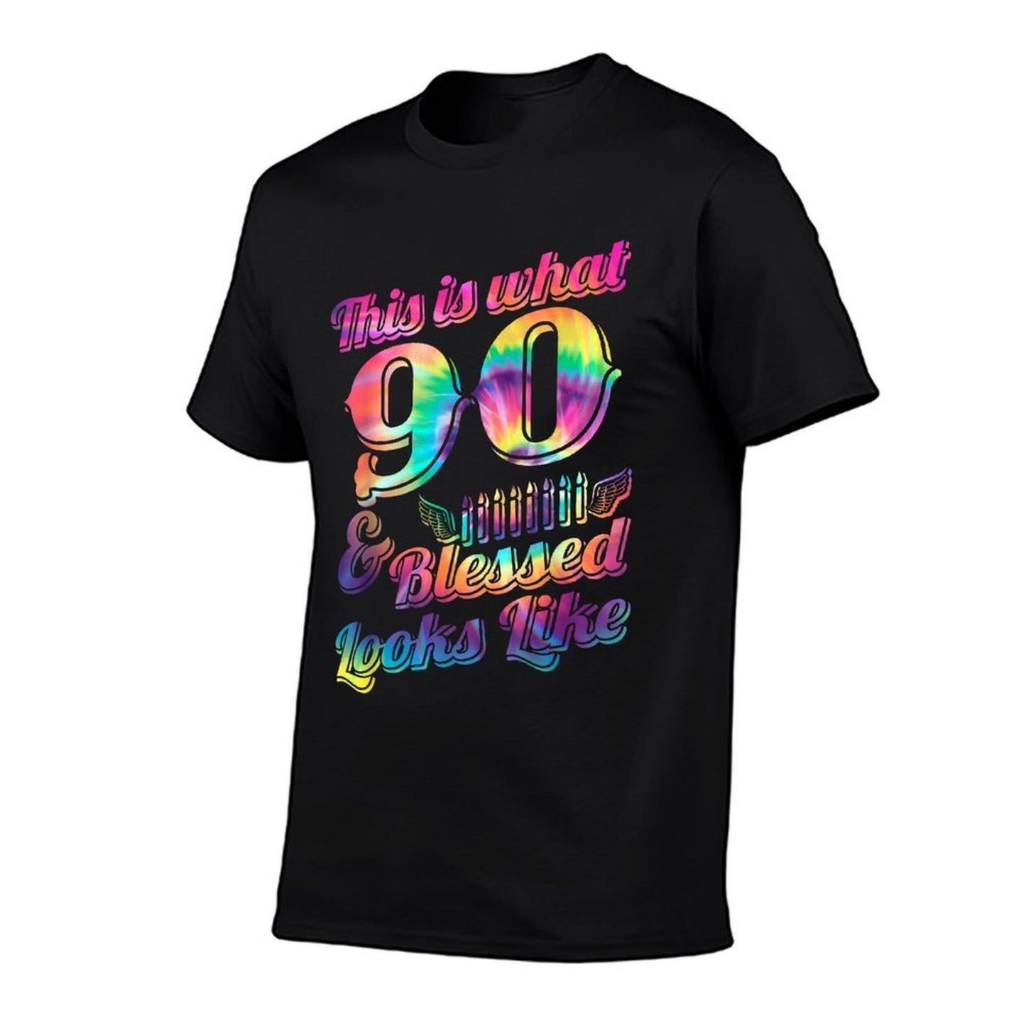 This Is What 90 And Blessed Looks Like 90th Birthday  Versatile T-Shirt