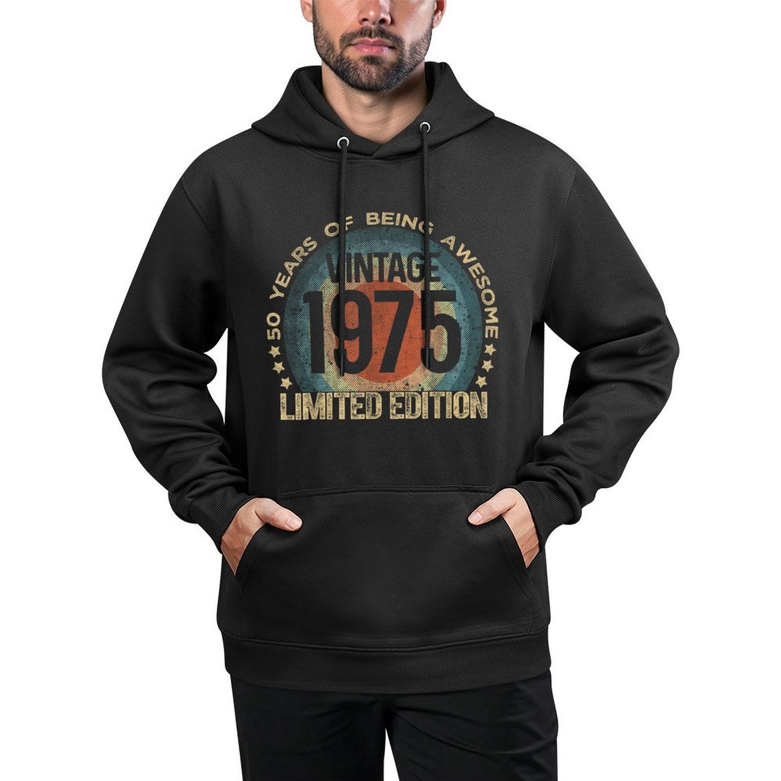 50 Year Old Gifts Vintage 1975 Limited Edition 50th Birthday Shape Retention Hoodie