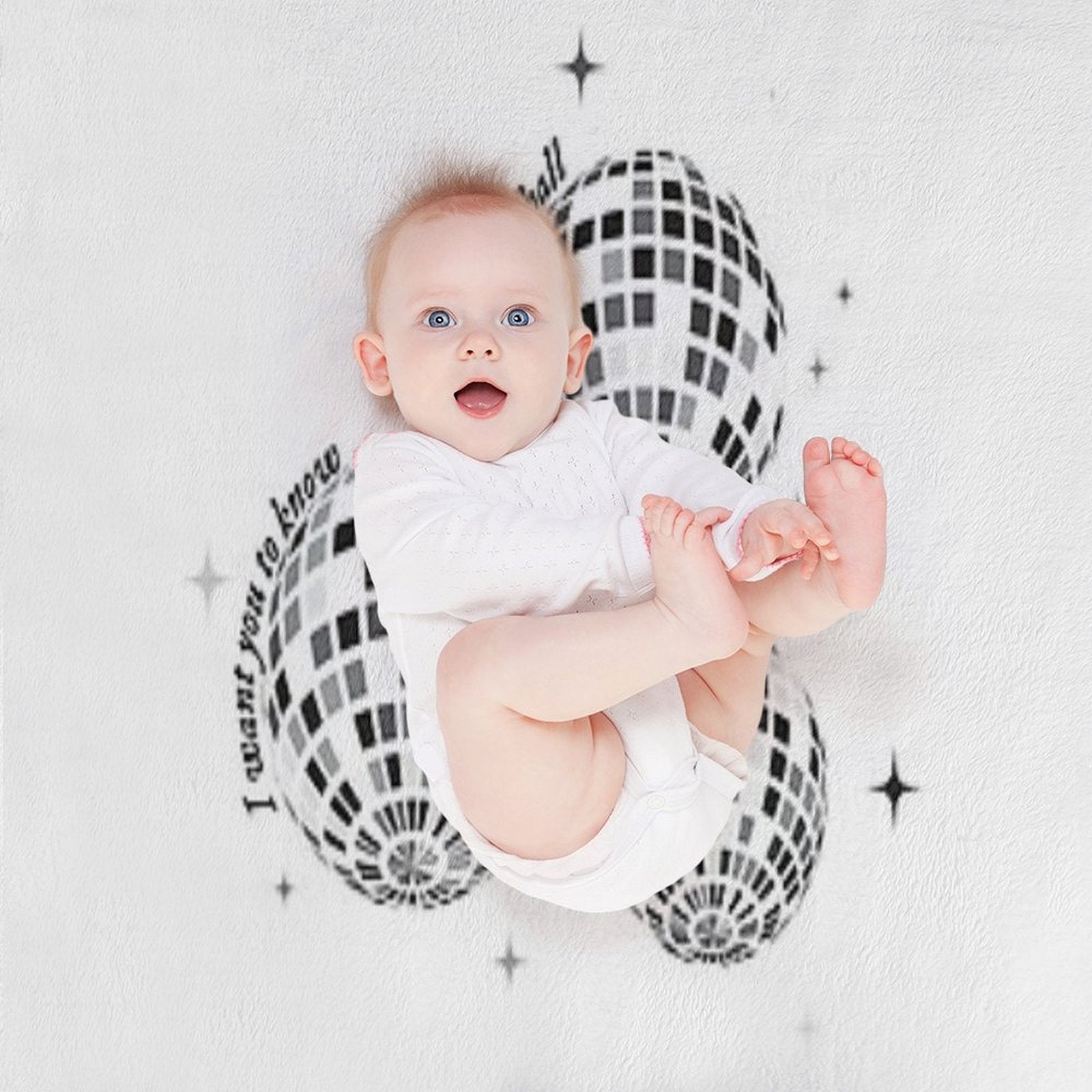 Mirrorball Velvety-soft Throw Blanket