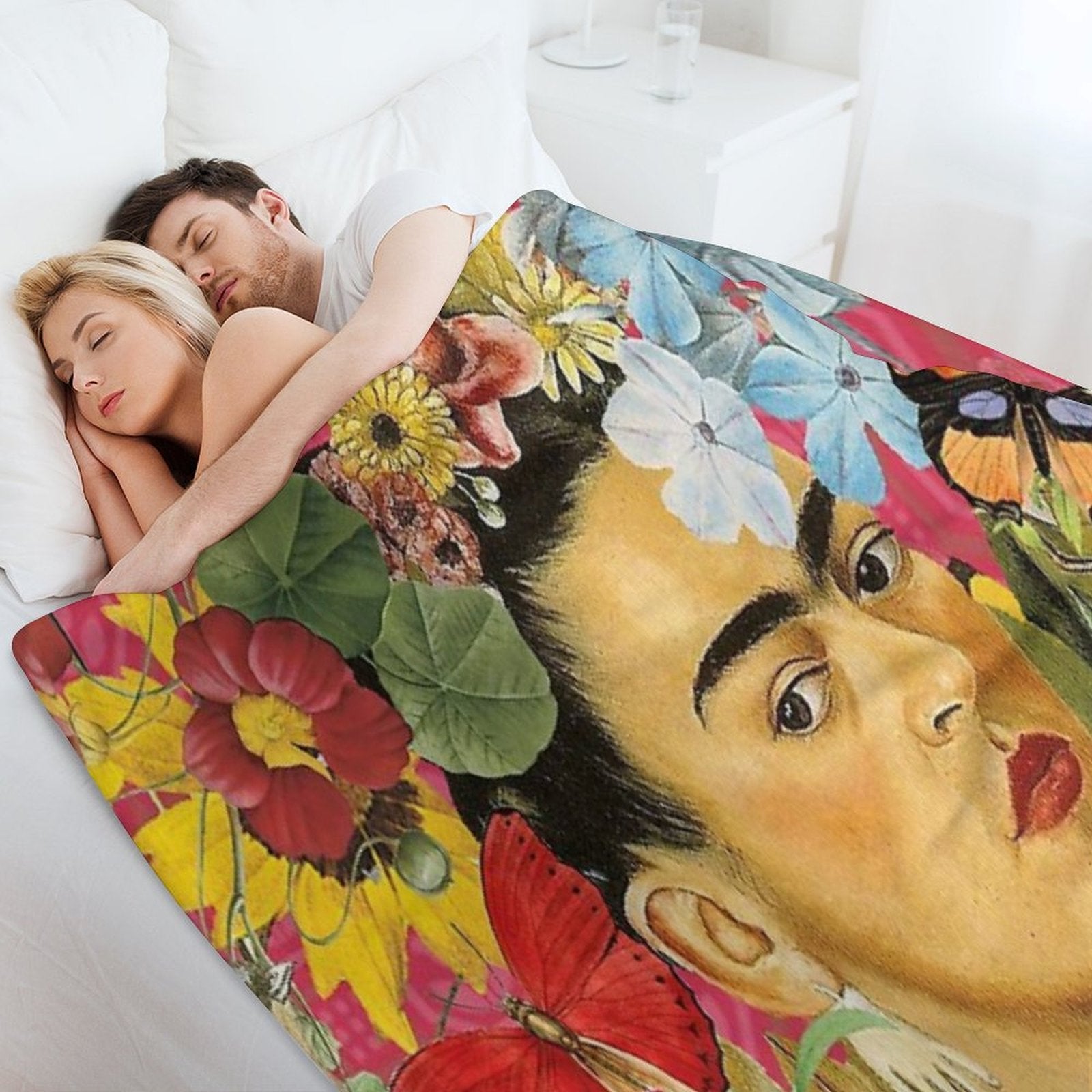 Frida Kahlo Plush Throw Blanket