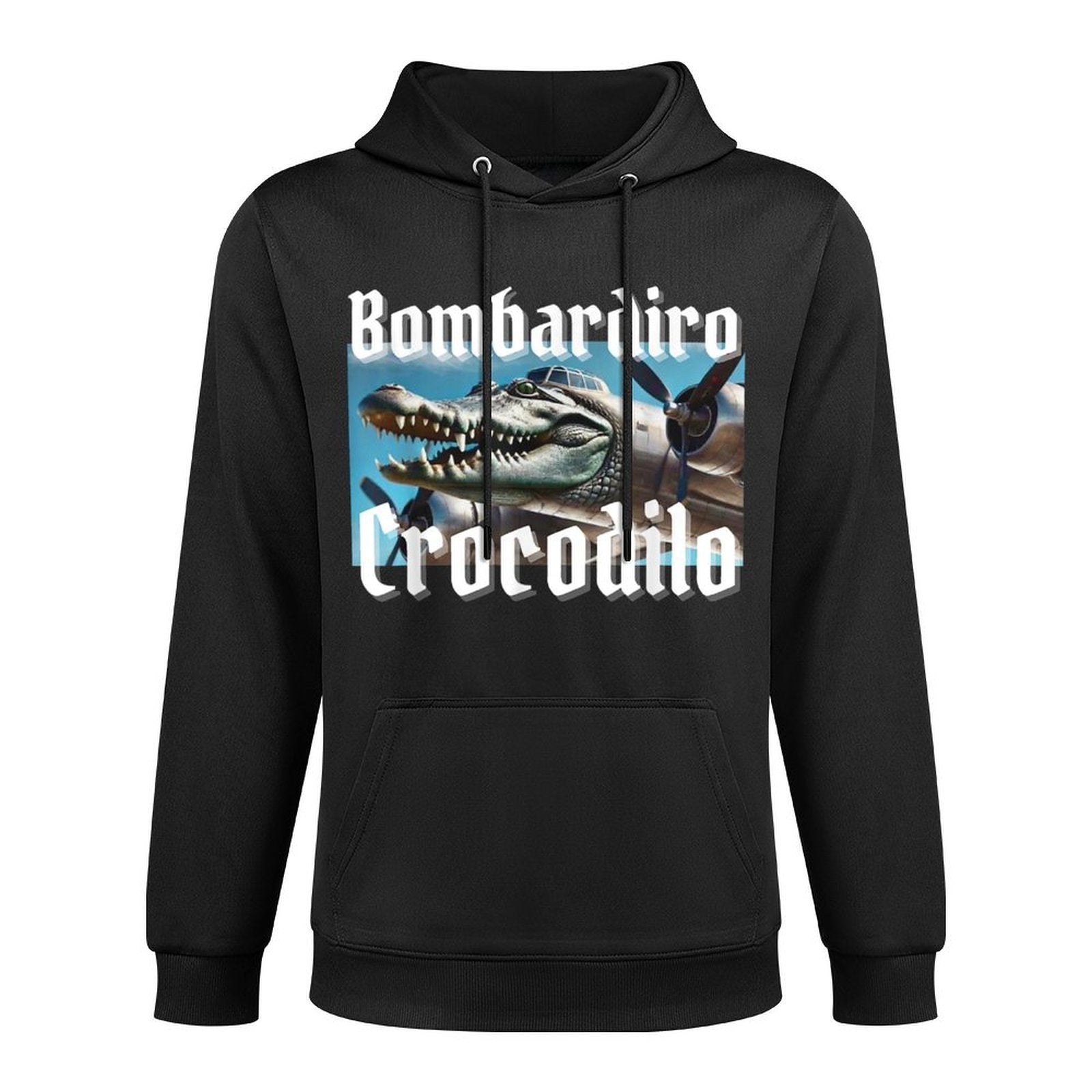 Bombardiro Bombardino Crocodilo Funny Italian Brainrot Meme Casual Wear Hoodie
