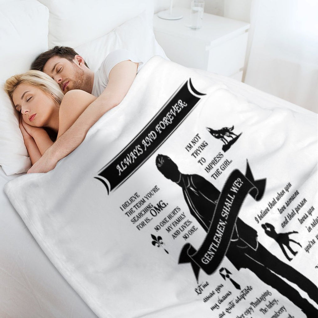 Elijah Quote Tee. All-season Throw Blanket