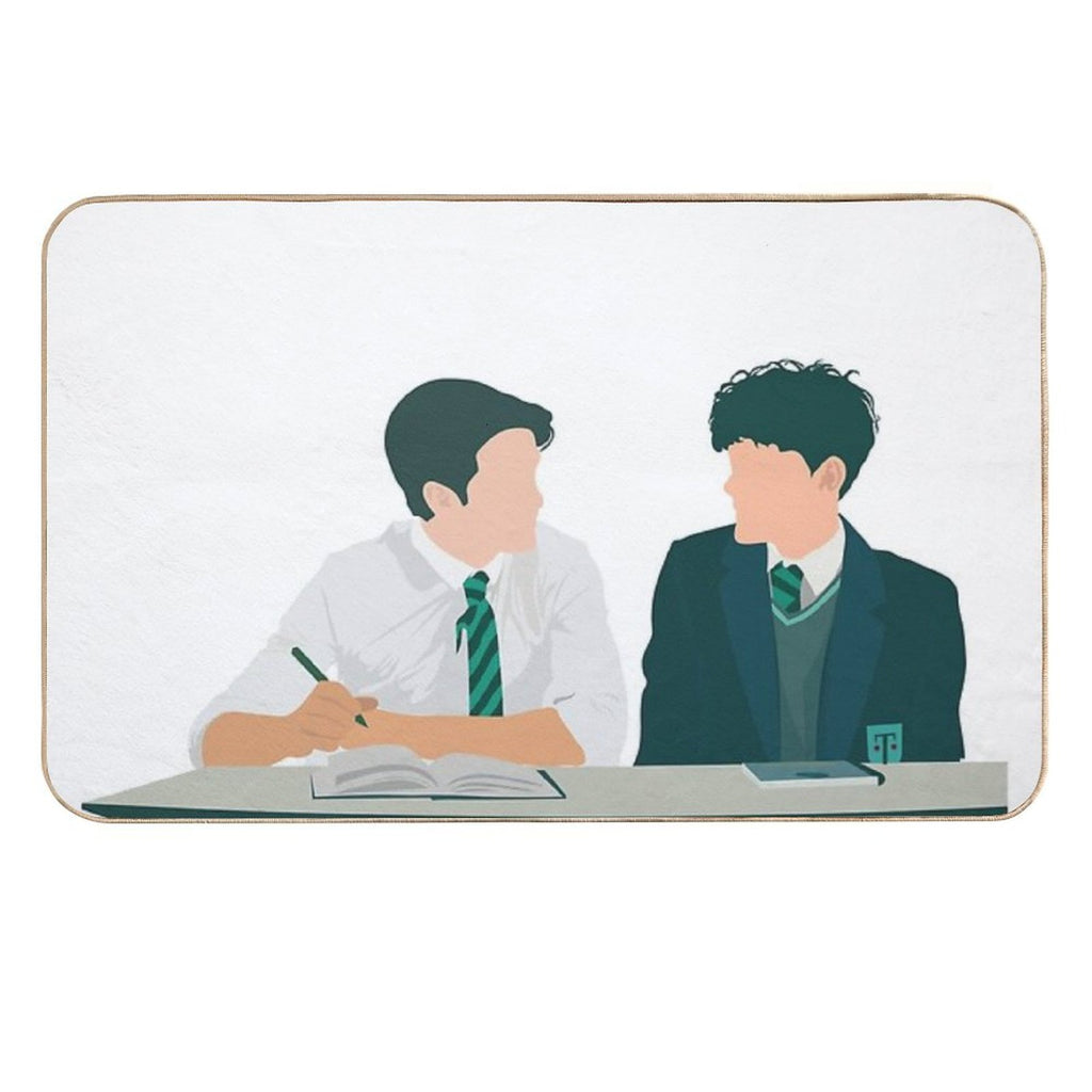 Heartstopper - Nick And Charlie  Non-Slip Bath Mat