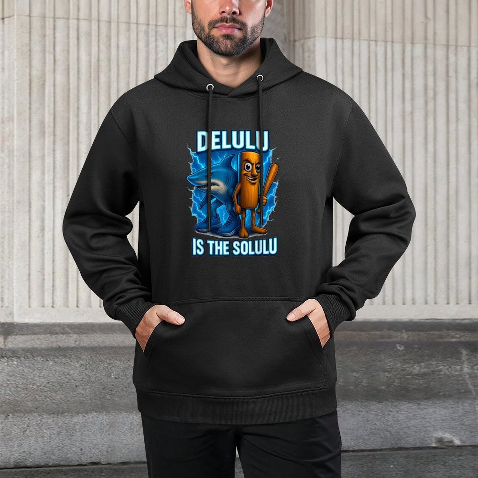 Tung Tung Tung Sahur Tralalero Tralala Funny Meme Pilling-Resistant Hoodie