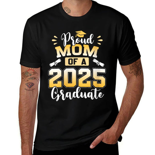 Womens Proud Mom Of A 2025 Graduate  Oversized Silhouette T-Shirt