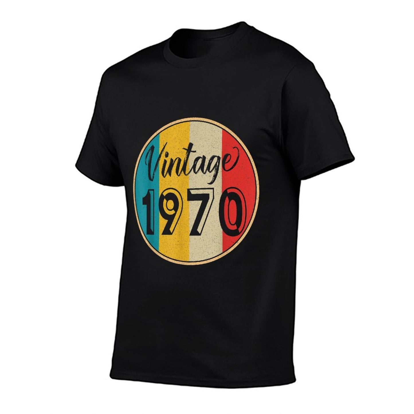 Vintage Retro 1970 Bday 50th Birthday Gift 50 Year Old B Day  Heathered Texture T-Shirt