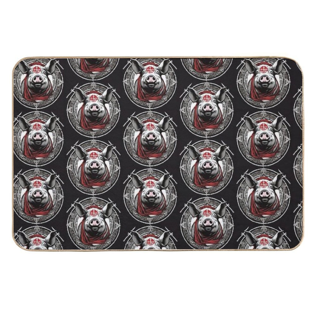 BLOOD PIG CREST  Toxin-Free Bath Mat
