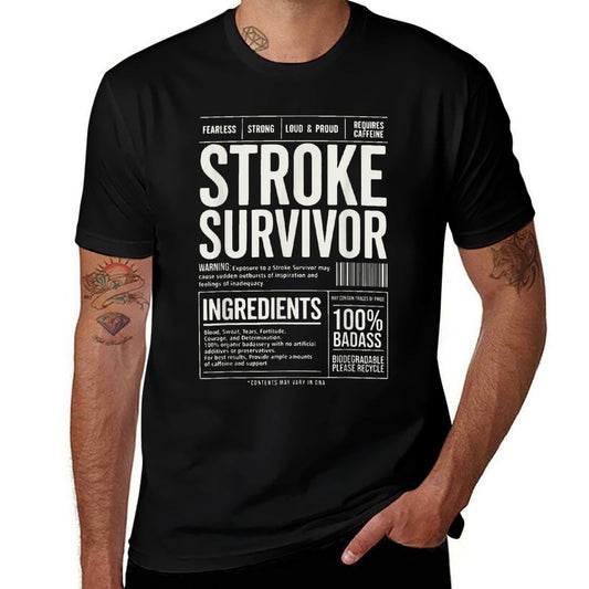 Stroke Survivor Product Description Contents Stroke Patients  Slim-fit Cut T-Shirt