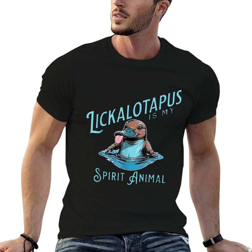 Lickalopus Is My Spirit Animal, Funny, Meme, Retro, Trending  Summer-ready Fabric T-Shirt