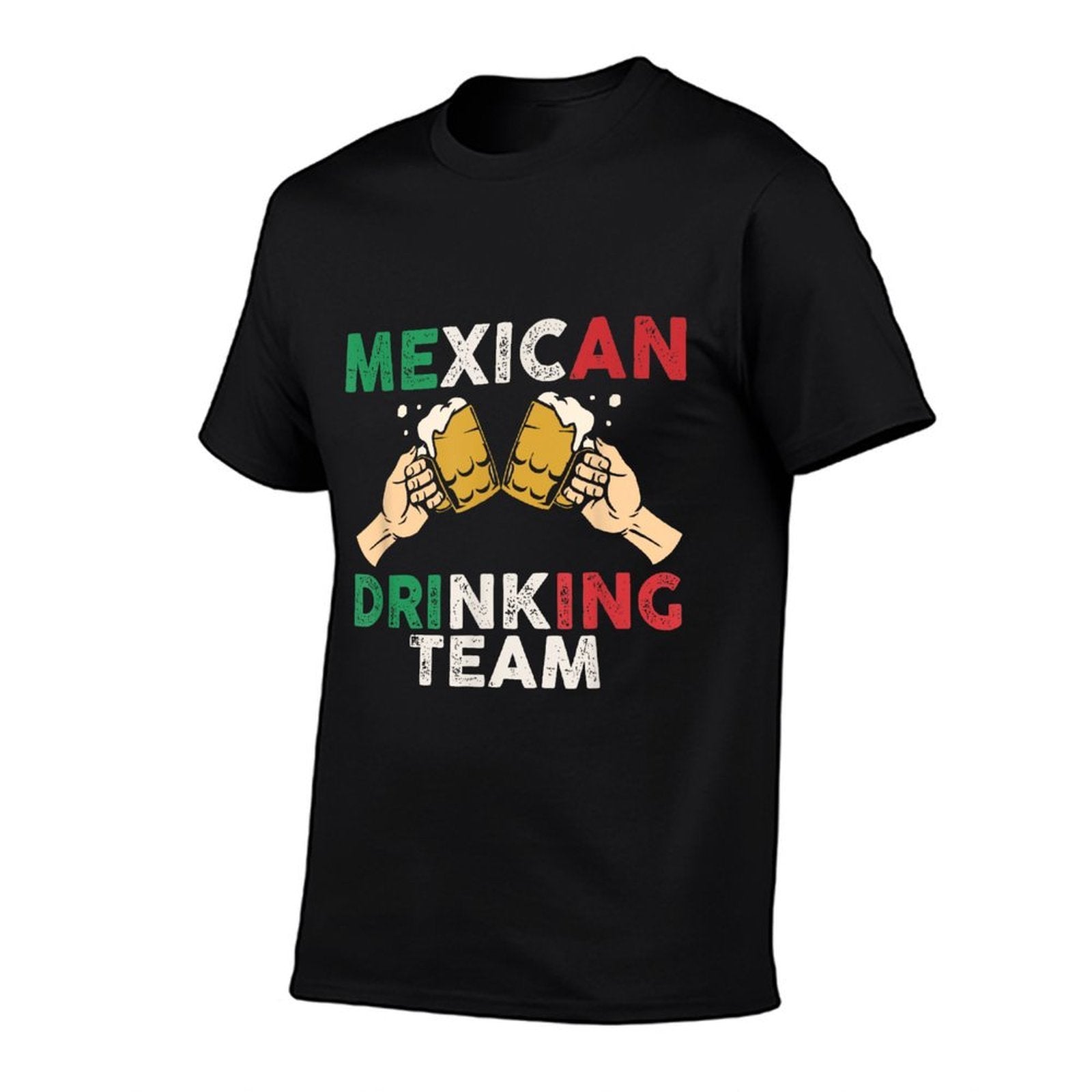 Cheers Mexican Drinking Team Funny Mexico Beer Mugs  Moisture-wicking T-Shirt