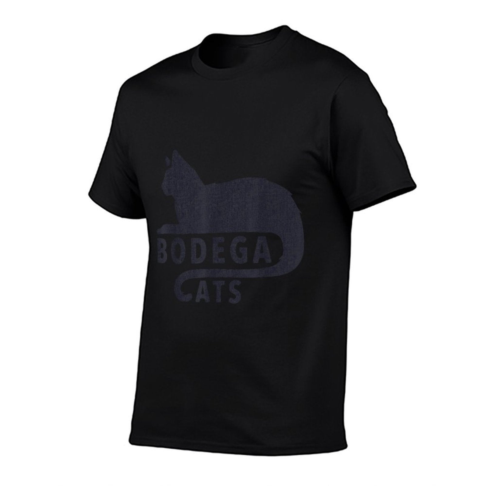 Bodega Cats Funny Black Cat Lover for Men Women  Ribbed Collar T-Shirt