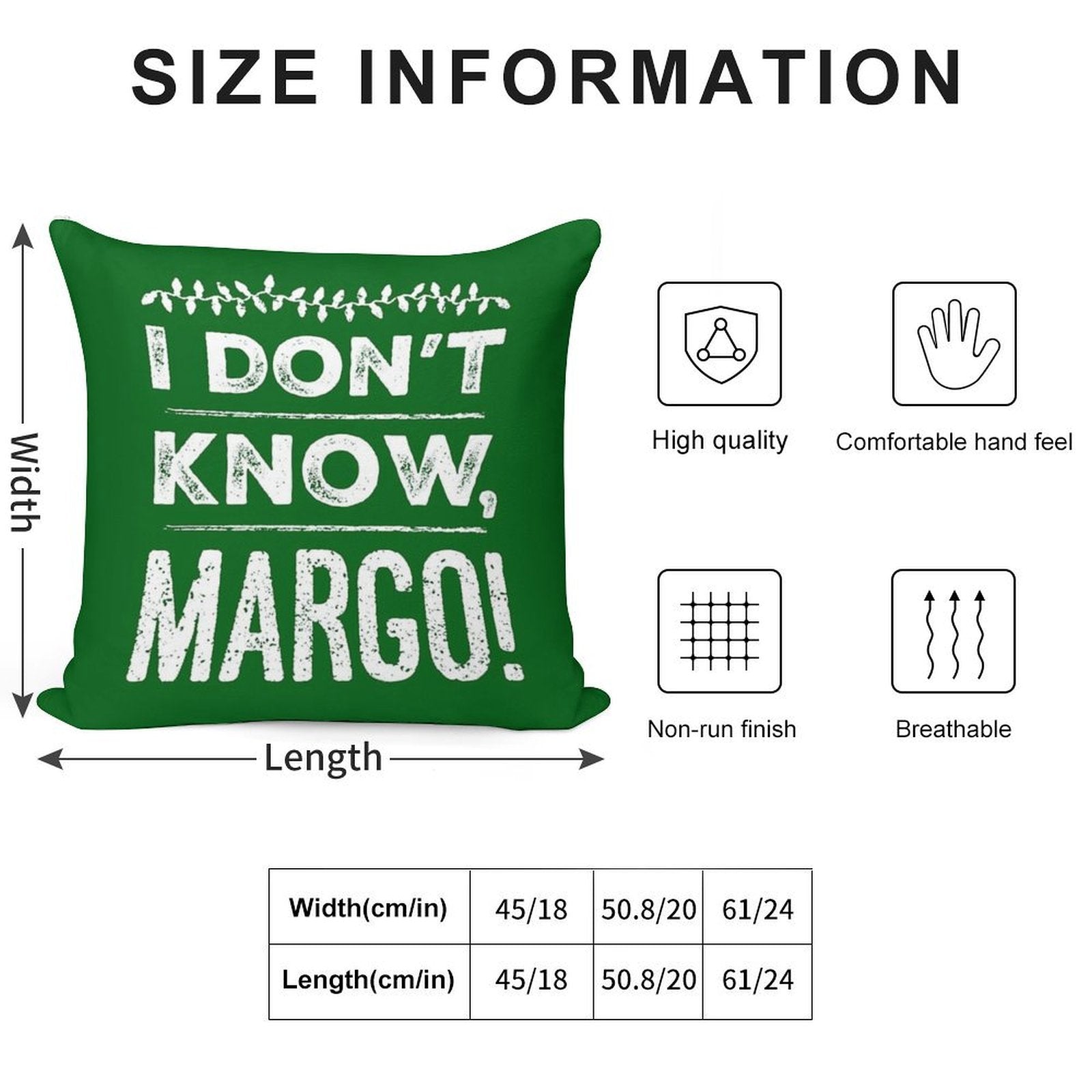 I Don't Know, Margo! Soft Skin-Friendly Throw Pillow