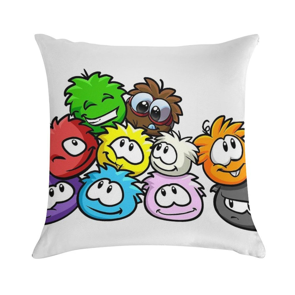 Club Penguin Puffles Soft Decorative Cover Throw Pillow