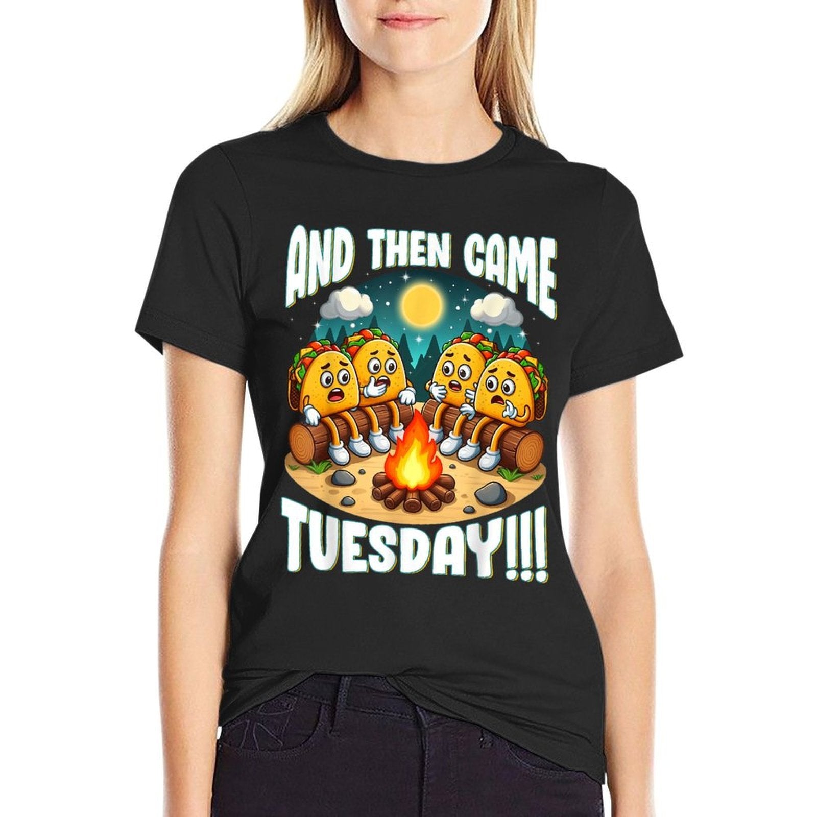 And Then Came Tuesday Scary Campfire Story Taco Tuesday  Vintage-inspired T-Shirt