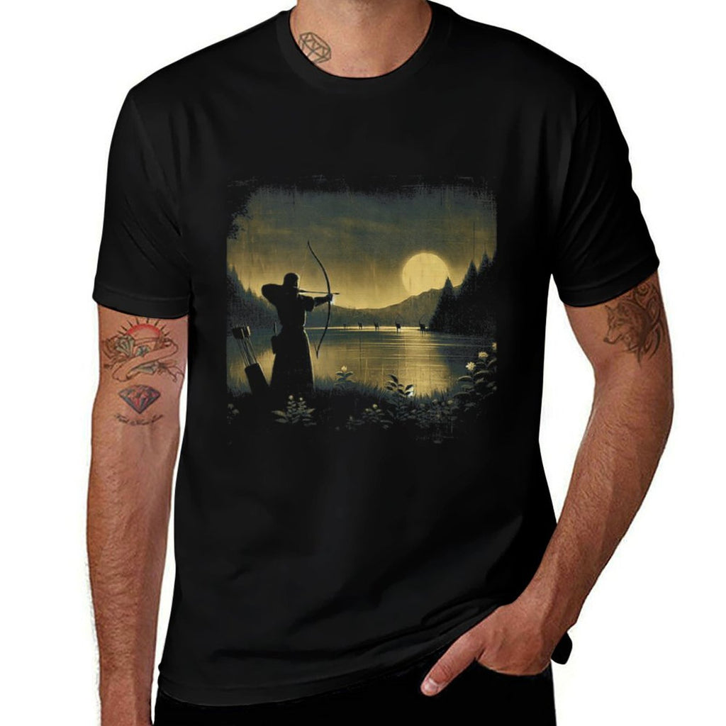 Archery in Twilight  Tagless Design T-Shirt
